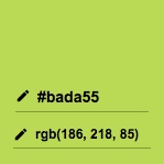 The #BADA55 color